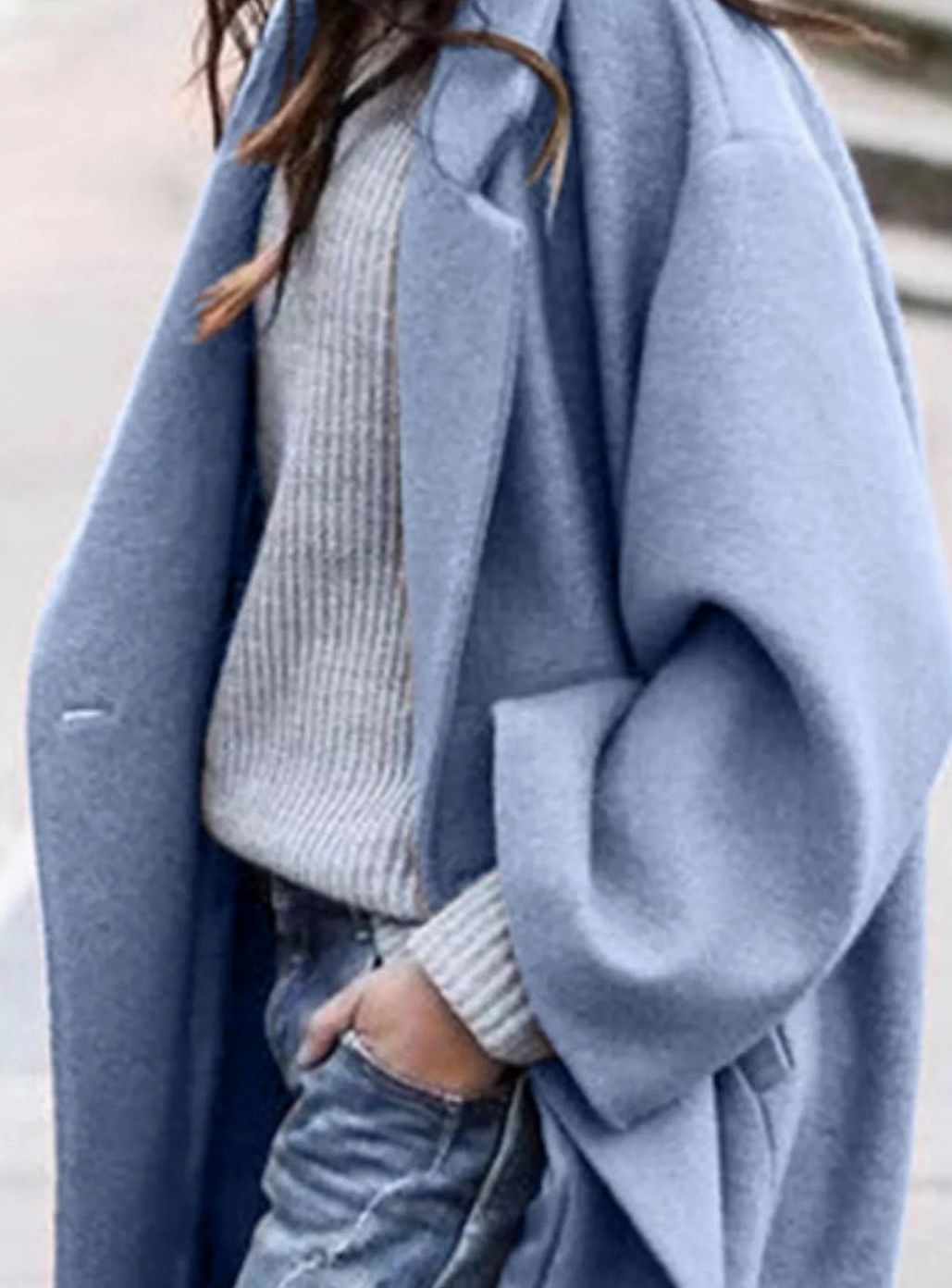 Celine Oversized Single-Breasted Long Wool Coat