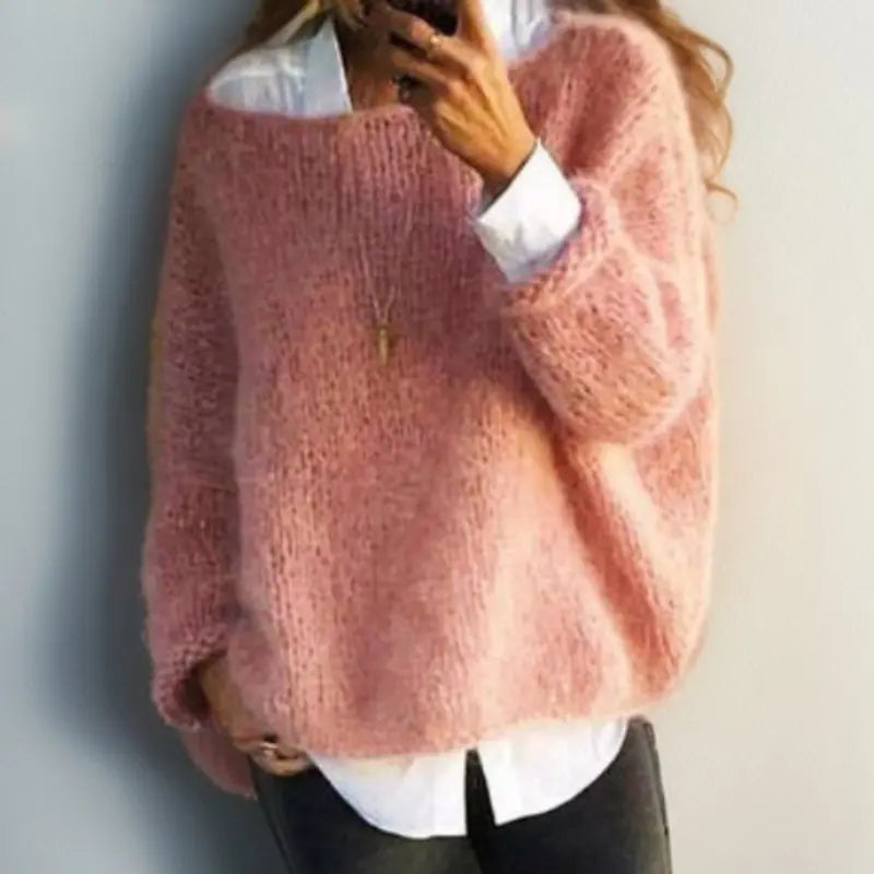 Florence Oversized Mohair Blend Knit Jumper