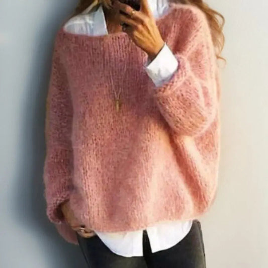 Florence Oversized Mohair Blend Knit Jumper