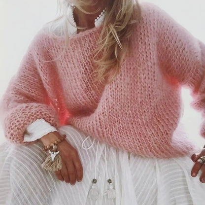 Florence Oversized Mohair Blend Knit Jumper