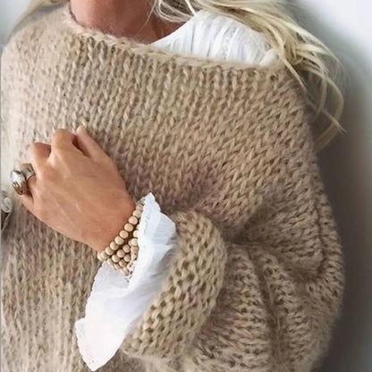 Florence Oversized Mohair Blend Knit Jumper