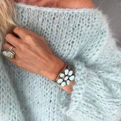 Florence Oversized Mohair Blend Knit Jumper