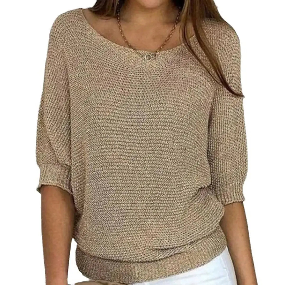 Camilla Relaxed Fit Batwing Sleeve Knit Jumper
