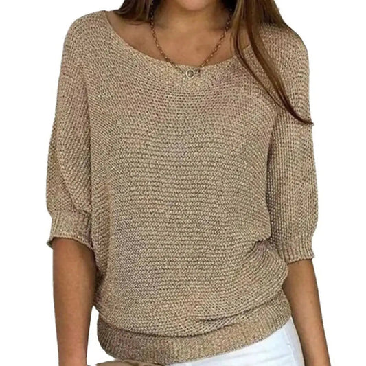 Camilla Relaxed Fit Batwing Sleeve Knit Jumper