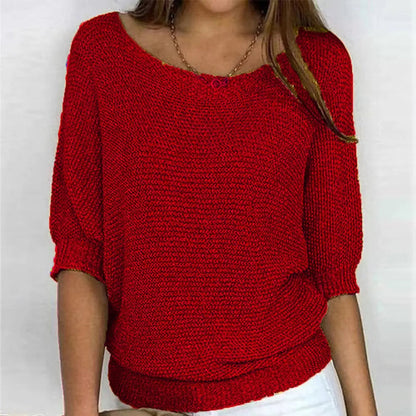 Camilla Relaxed Fit Batwing Sleeve Knit Jumper