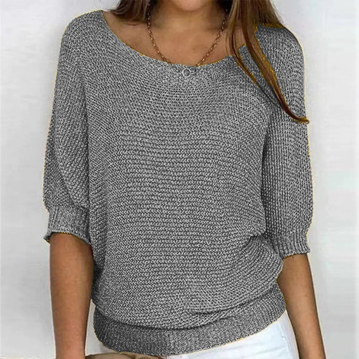 Camilla Relaxed Fit Batwing Sleeve Knit Jumper