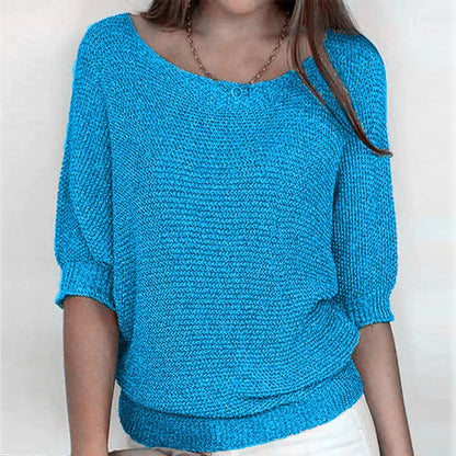 Camilla Relaxed Fit Batwing Sleeve Knit Jumper