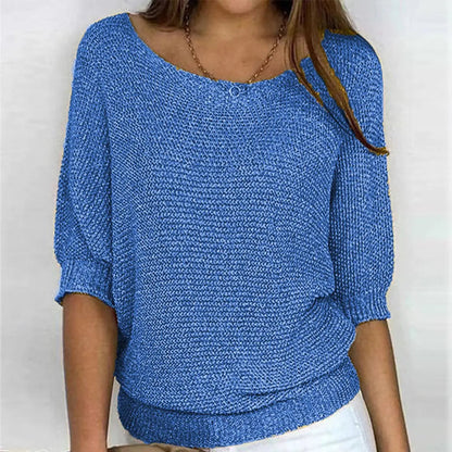 Camilla Relaxed Fit Batwing Sleeve Knit Jumper