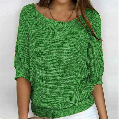 Camilla Relaxed Fit Batwing Sleeve Knit Jumper