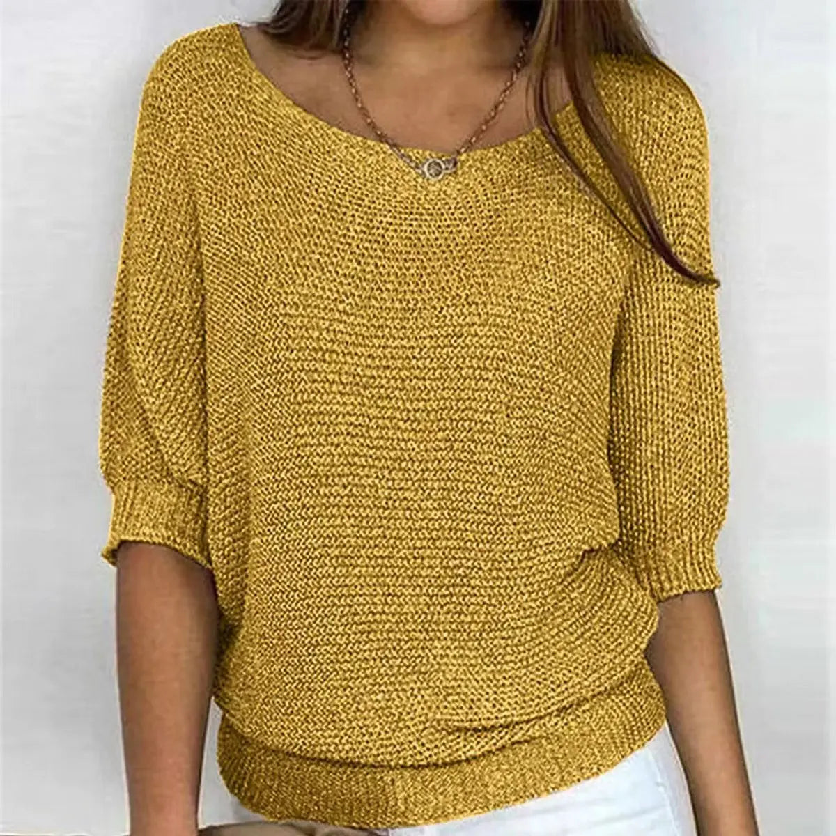 Camilla Relaxed Fit Batwing Sleeve Knit Jumper