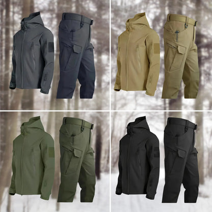 Greta Hooded Jacket Cargo Trouser Outdoor Set