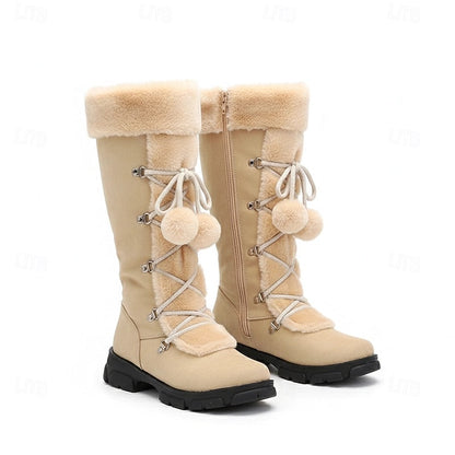 Seraphina Knee High Lace-Up Winter Boots